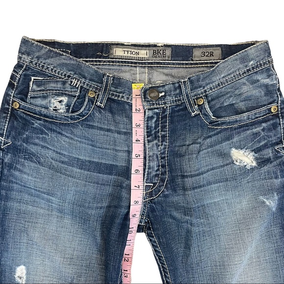 BKE Tyson Mens Jeans - Size 32R - Relaxed - Distressed - Picture 7 of 11